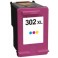 Tinteiro HP Reciclado 302 XL Cor (F6U67AE)