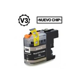 BROTHER LC121XL/LC123XL V3 NEGRO CARTUCHO DE TINTA GENERICO LC121BK/LC123BK